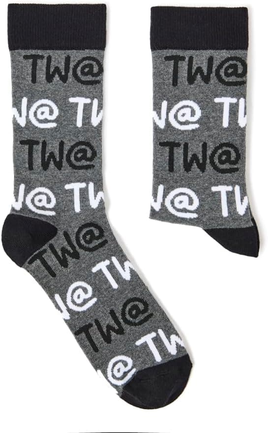 Detalle de Urban Eccentric Unisex Tw@ Socks – 1 Pair of Cotton Novelty Socks (Gift)