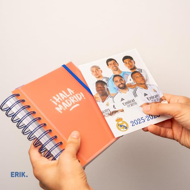 Thumbnail 6 de Grupo Erik Agenda journalier Real Madrid 2025-2026 (14 x 16 cm) pour fille et garçon