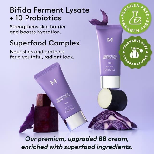 Thumbnail 5 de MISSHA M Perfect Cover Serum BB Cream 1.18 fl oz ๐