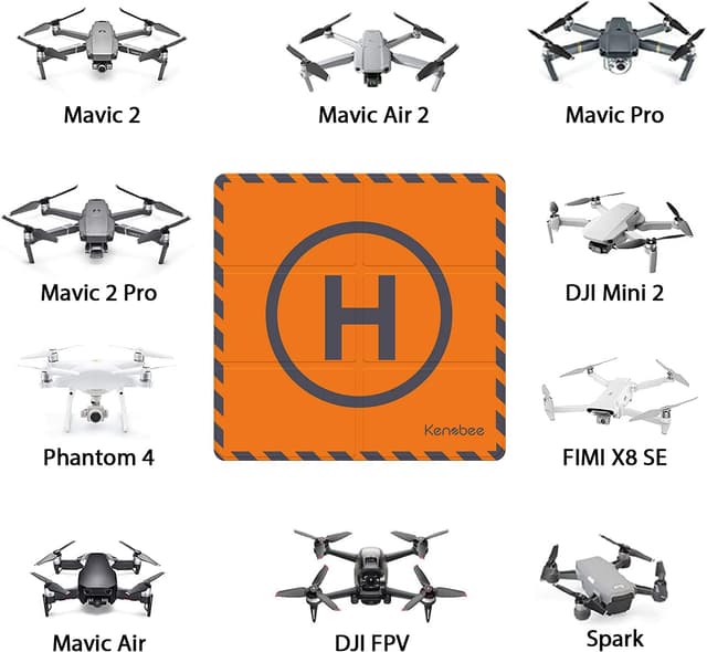 Detalle 2 de Tapis d’atterrissage pliable KENOBEE 50 x 50 cm pour drones DJI Mini