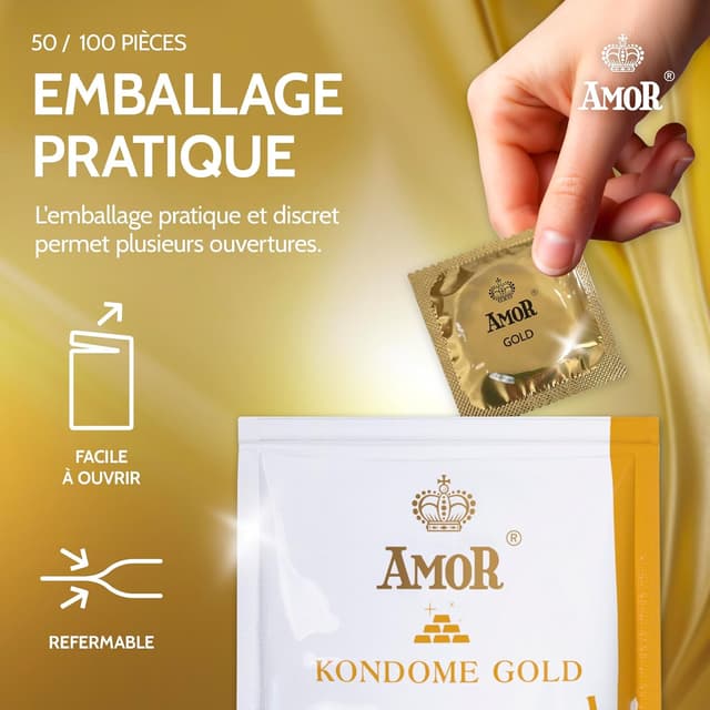 Thumbnail 5 de AMOR Premium Gold Ø 53 mm Lot de 100