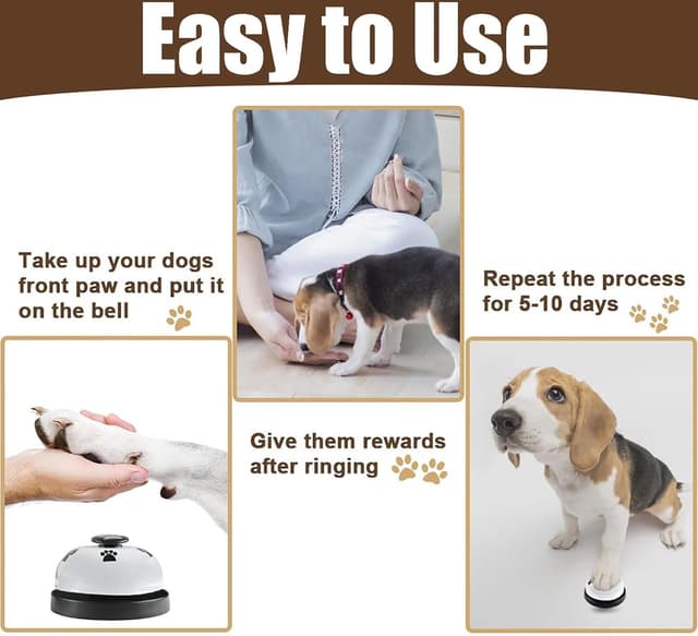 Detalle 1 de Dog doorbell bells 7.2 cm training set