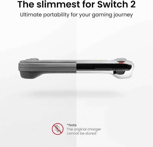 Detalle de tomtoc Slim Carrying Case for Nintendo Switch 2 12-slot