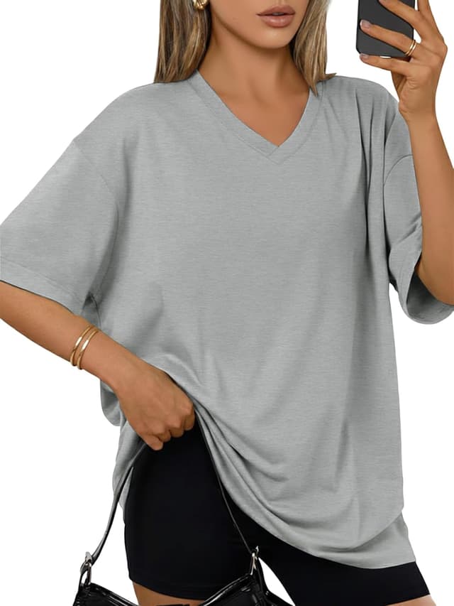 Thumbnail 6 de Cuptacc Oversized T-Shirt Damen V-Ausschnitt