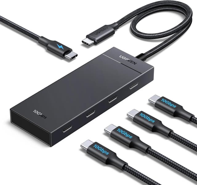 Imagen de UGREEN USB C Hub 100W PD, 10Gbps, 4‑port USB‑C en OfertitasTOP