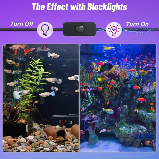 Detalle de BOWEICORE UV Schwarzlicht 100W (2er-Set) – IP66 LED Blacklight für Party, Disco & Bühne