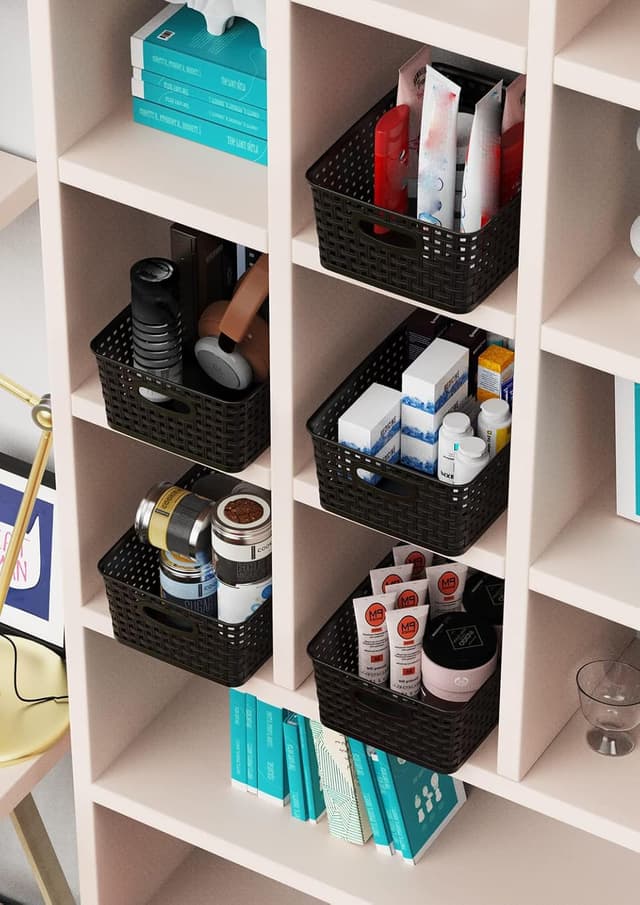 Thumbnail 6 de WYT Woven Storage Organizer Basket 6-Pack — 10.1 x 7.55 x 4.1