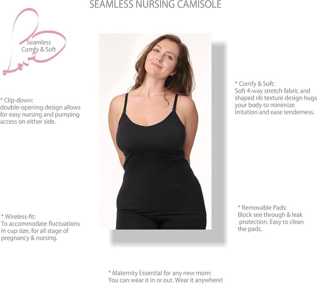 Detalle de Under Control Nursing Cami Tank Tops 3-pack