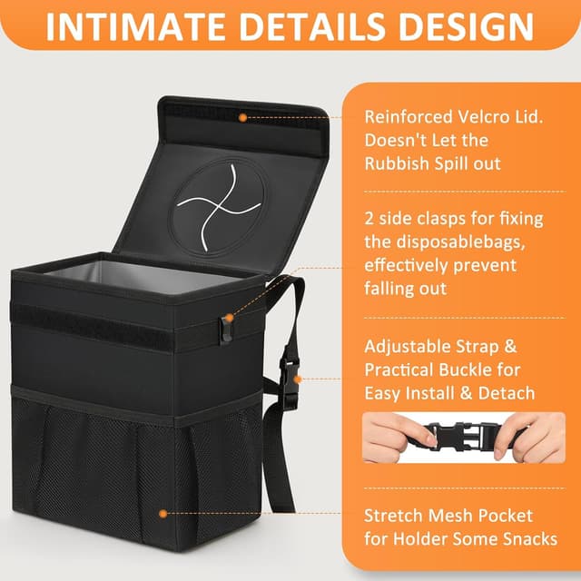 Detalle 2 de Vankor Car Trash Can 3.0 Gal