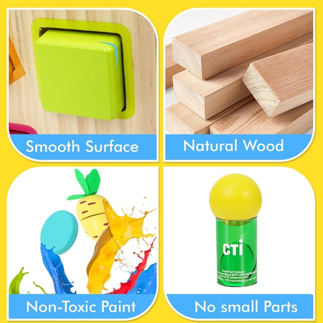 Detalle 2 de LZDMY Montessori Motorikwürfel 6 in 1