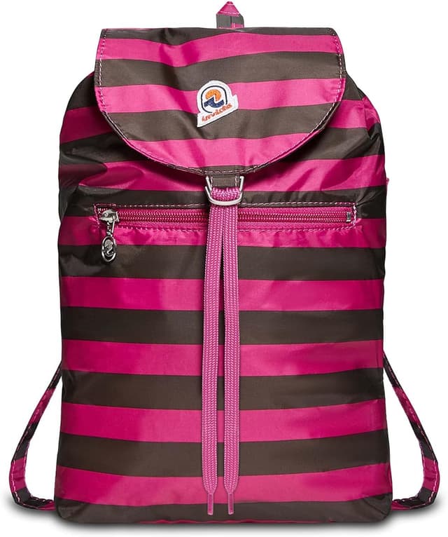 Detalle de INVICTA Zaino MINISAC NEXT richiudibile e tascabile a righe – 8 L, per viaggio e tempo libero