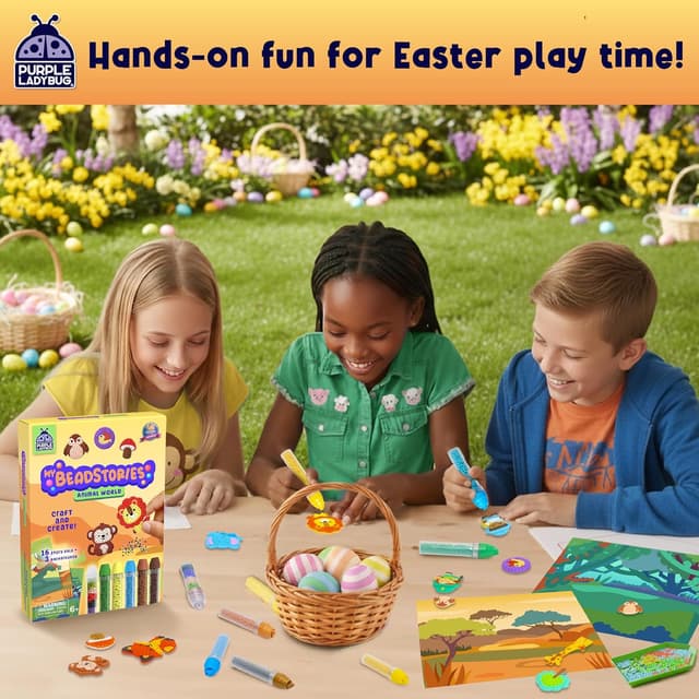 Thumbnail 6 de Purple Ladybug My BeadStories Animal World DIY Bead Art Kit for kids (ages 4–8)