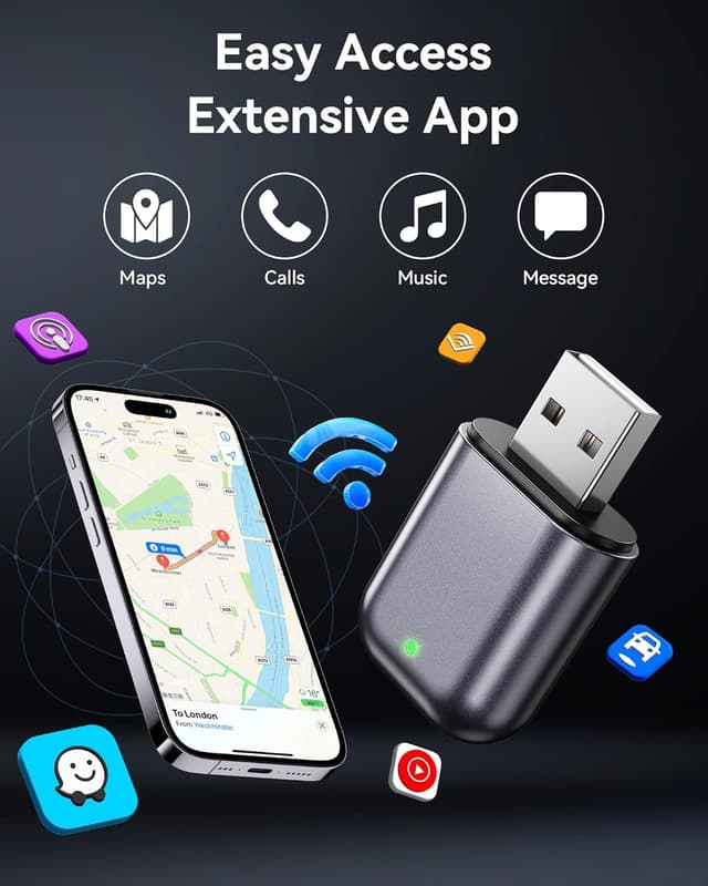 Detalle 2 de Burnt Sugar Wireless CarPlay Adapter 2025