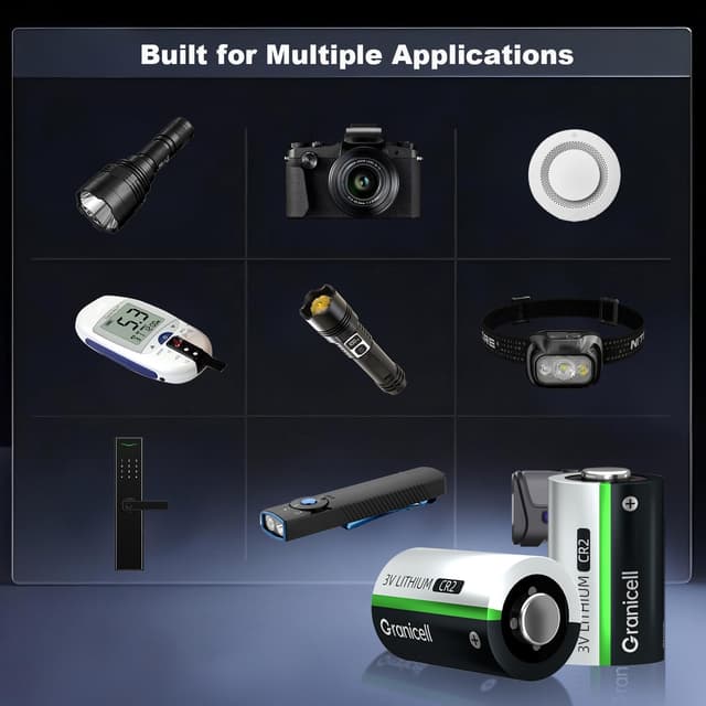 Thumbnail 4 de Granicell CR2 900mAh 3V Lithium Batteries 6-Pack