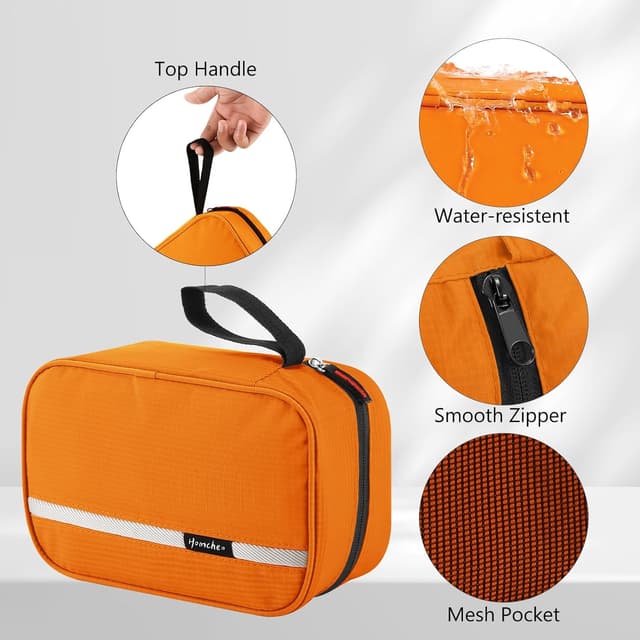 Detalle de homchen Hanging Travel Toiletry Bag 24×20×10cm
