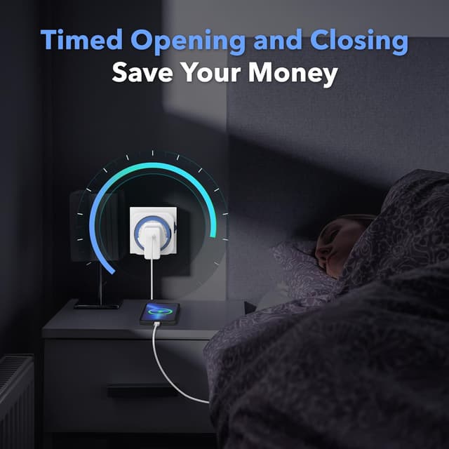 Thumbnail 6 de HBN Mechanical Timer Plug Socket (24 Hour, 13A/3120W) – UK Indoor Plug-In Timer, 3 Pack