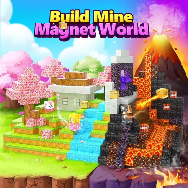 Detalle 2 de Coodoo Magnetic Blocks: Mine Magnet World Blocks 🧱