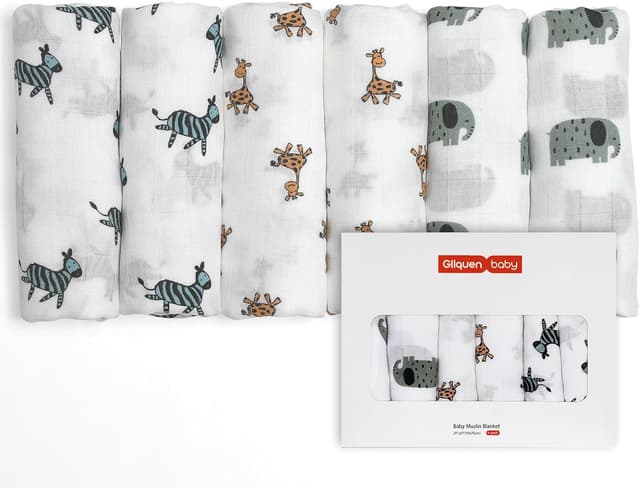 Imagen de GLLQUEN BABY Muslin Squares 70x70 cm 6‑pack en OfertitasTOP