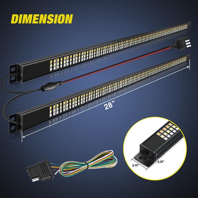 Detalle 2 de Nilight 56" Truck Tailgate Light Bar with LEDs