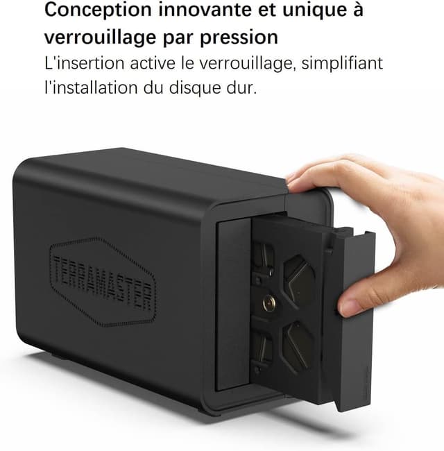 Detalle 1 de TERRAMASTER D2-320 USB 3.2 10Gbps Box RAID