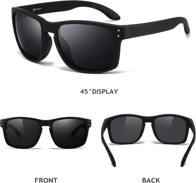 Detalle 2 de SUNGAIT Polarisées Polarisées Polarisées Polarisées Lunettes de soleil homme antidérapantes Polarisées pour conduite, golf et activités