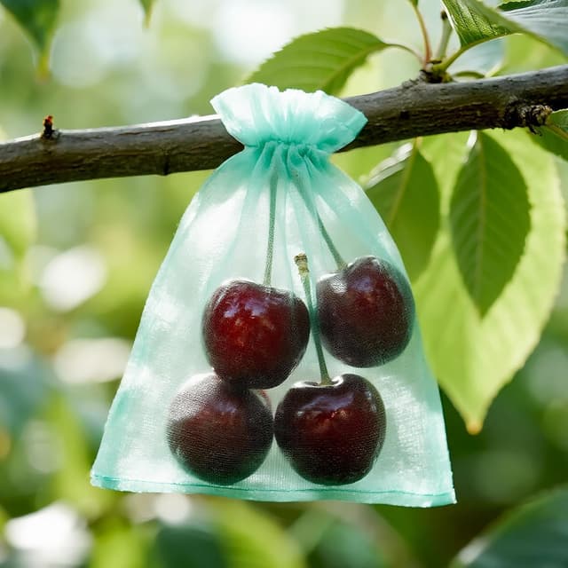 Thumbnail 6 de jijAcraft Türkis Organzasäckchen 10x15 cm