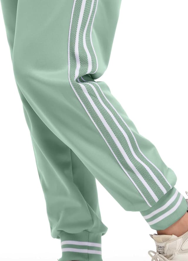 Detalle 2 de ANOTWENER Damen Trainingsanzug-Set mit Streifen (2-teilig, mit Taschen) S–XXL