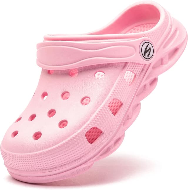 Detalle de HOBIBEAR Classic Graphic Garden Clogs Slip-On Water Shoes for Kids (Toddler/Little/Big Kids)