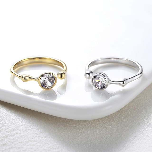 Detalle 2 de VIKI LYNN Bague réglable argent 925