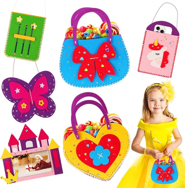 Imagen de Vicloon Kit cucito in feltro 6 pezzi per bambini en OfertitasTOP