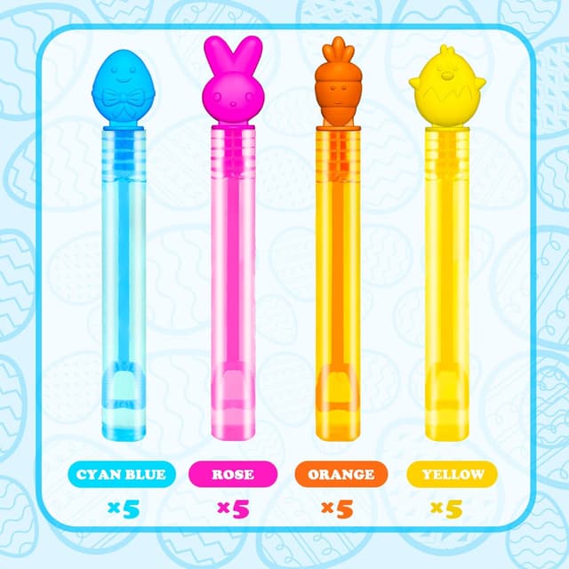 Thumbnail 3 de Easter Mini Bubbles Wands 20-Pack
