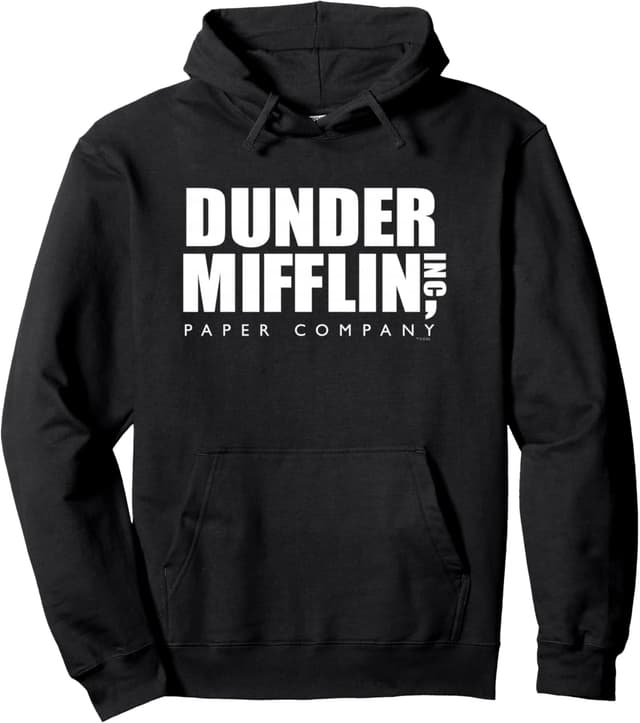 Detalle de Felpa con cappuccio The Office Dunder Mifflin Nero S