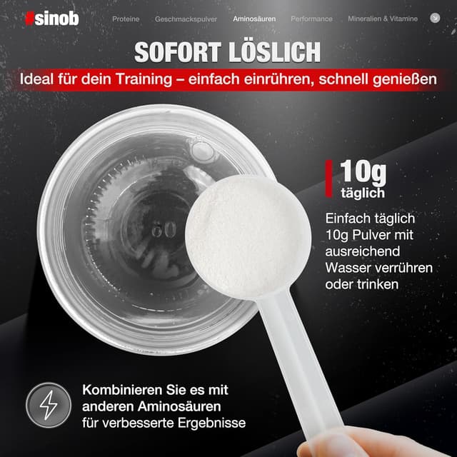 Thumbnail 5 de Glutamin 100% Pulver 500 g đź§Ş