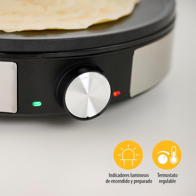 Thumbnail 3 de Tristar BP-2638 Crepera 30 cm 🍳 - Acero inoxidable, regulable