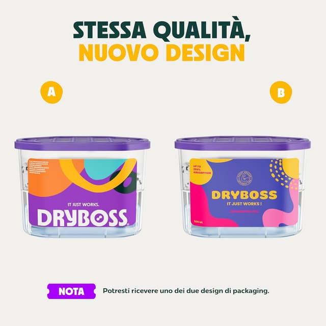 Thumbnail 6 de DRYBOSS Pack da 10 deumidificatori per armadio con cristalli di sale antiumidità e antimuffa