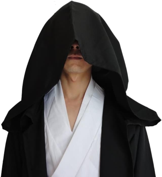 Detalle de GOLDSTITCH men’s hooded robe cloak knight costume (adult fancy cosplay) in uniform cloth