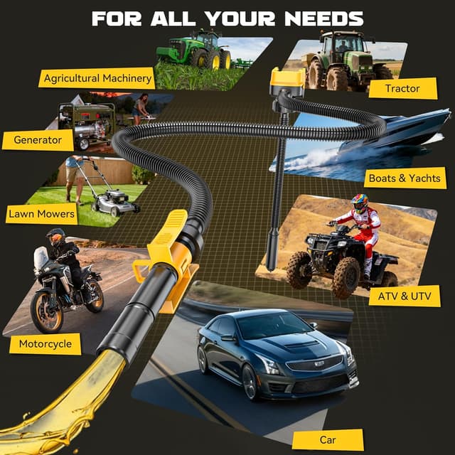 Thumbnail 6 de Ecarke Auto Shut-Off Cordless Fuel Transfer Pump (3.2GPM) for Gasoline & Diesel