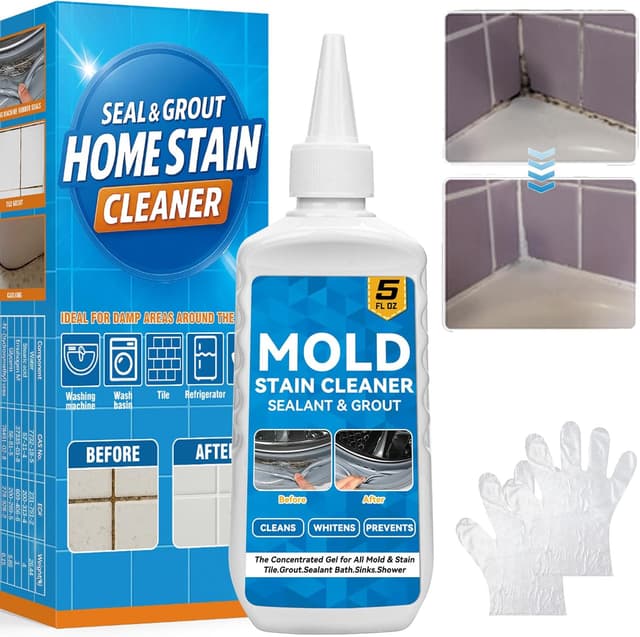 Detalle de Mould Stain Remover Gel 150 ml – haftender Schimmel- & Schmutzentferner für Fugen, Bad und Küche