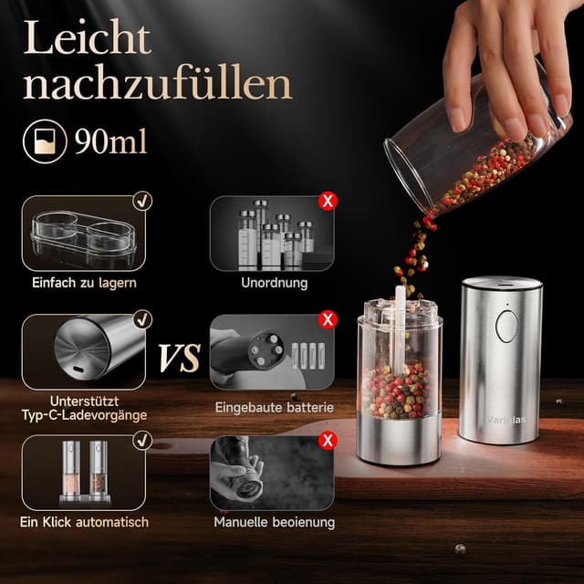 Thumbnail 2 de Variglas 01S elektrische Pfeffermühlen 90 ml 🧂