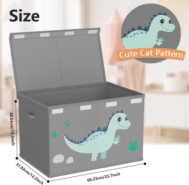 Thumbnail 5 de VERONLY Toy Storage Box 1 large fabric organiser