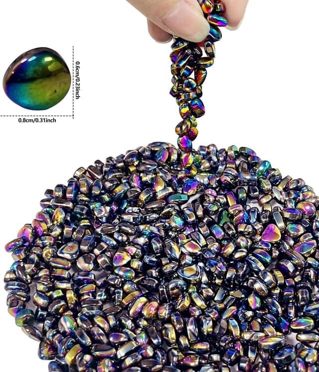 Detalle 2 de 1000pcs Ferrite Putty Fidget Toys Magnetic Stones in Metal Tin (Adults) – Multicoloured