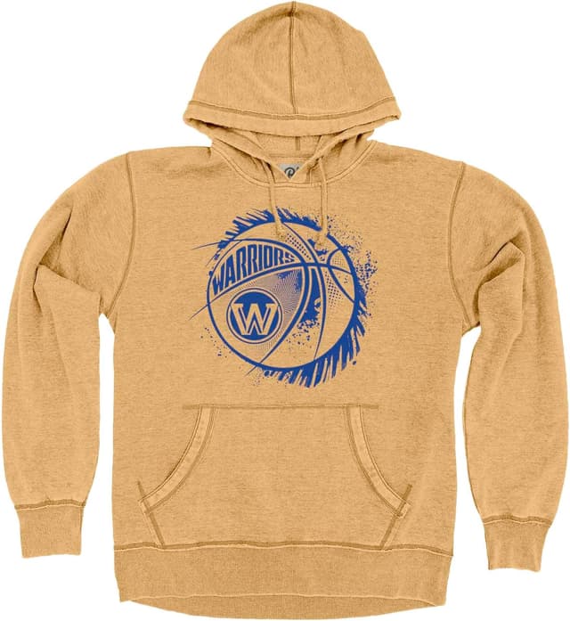 Detalle de Blue 84 NBA Officially Licensed Golden State Warriors Burnout Hooded Sweatshirt