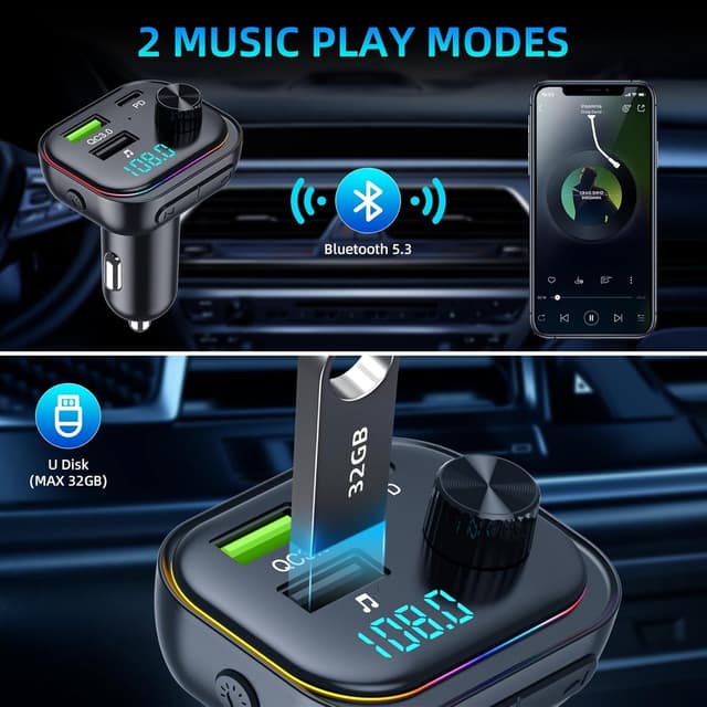 Detalle 2 de Transmisor FM Bluetooth V5.3 54W PD