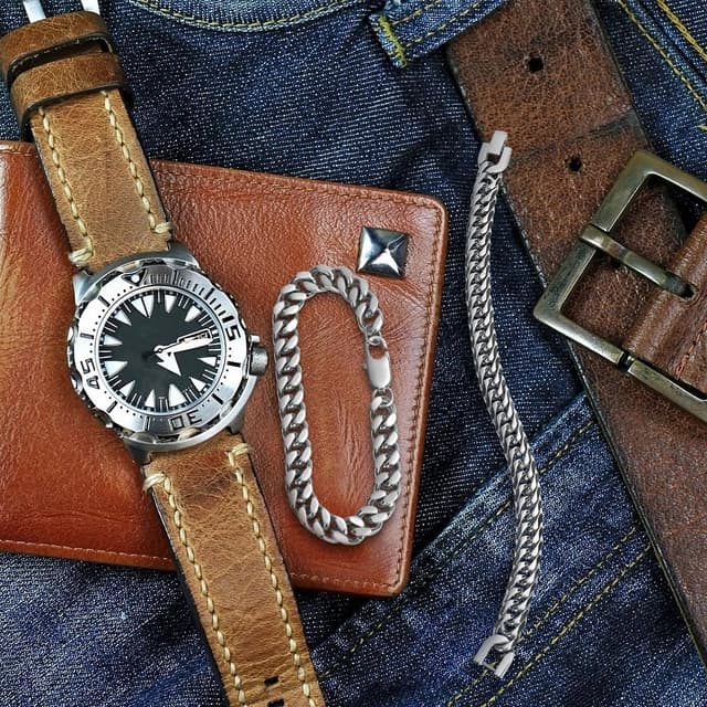 Detalle de Flintronic bracciale da uomo in acciaio inossidabile con chiusura magnetica, catena, lunghezza 21/22 cm