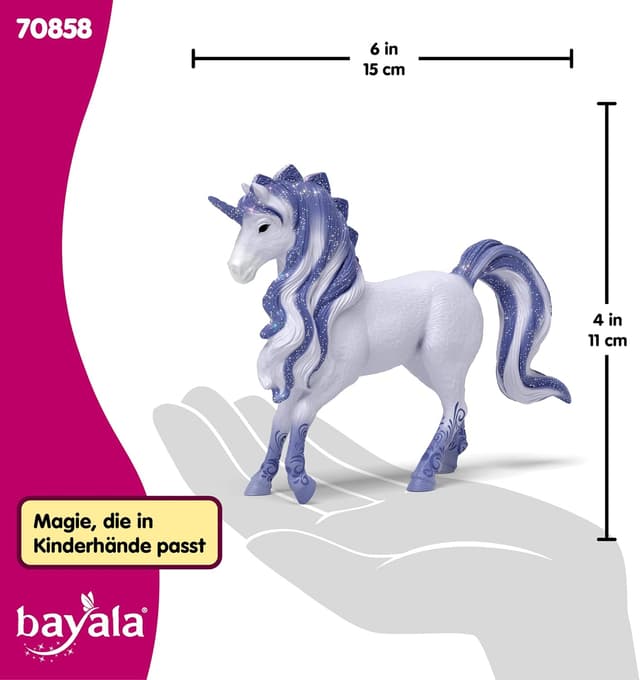 Detalle de schleich BAYALA Cosmos Einhorn Hengst 70858 – detailgetreue Sammelfigur (ab 5 Jahren)
