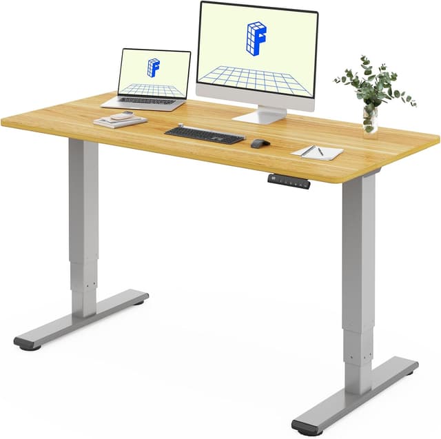 Detalle de FLEXISPOT Scrivania elettrica regolabile in altezza 140×80 cm con doppio motore e gambe telescopiche