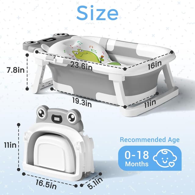 Thumbnail 1 de Collapsible Newborn Bathtub 0-24 months