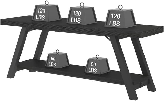 Thumbnail 5 de Schuhaufbewahrungsbank Schwarz 120 cm