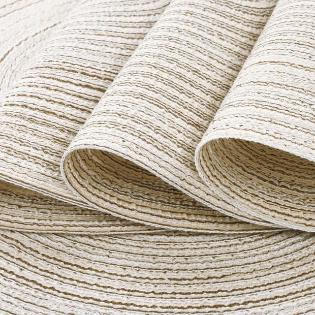 Detalle de SHACOS Woven Round Placemats Set of 6 (Heat Resistant, Washable) – 38 cm round table mats