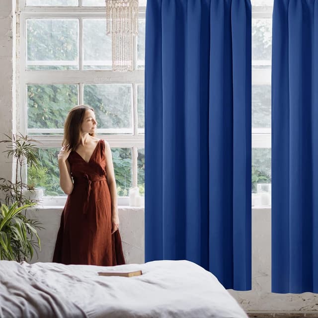 Thumbnail 5 de Deconovo Tende Oscuranti Termiche 140x210 Blu Reale